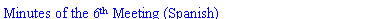 Text Box: Minutes of the 6th Meeting (Spanish)